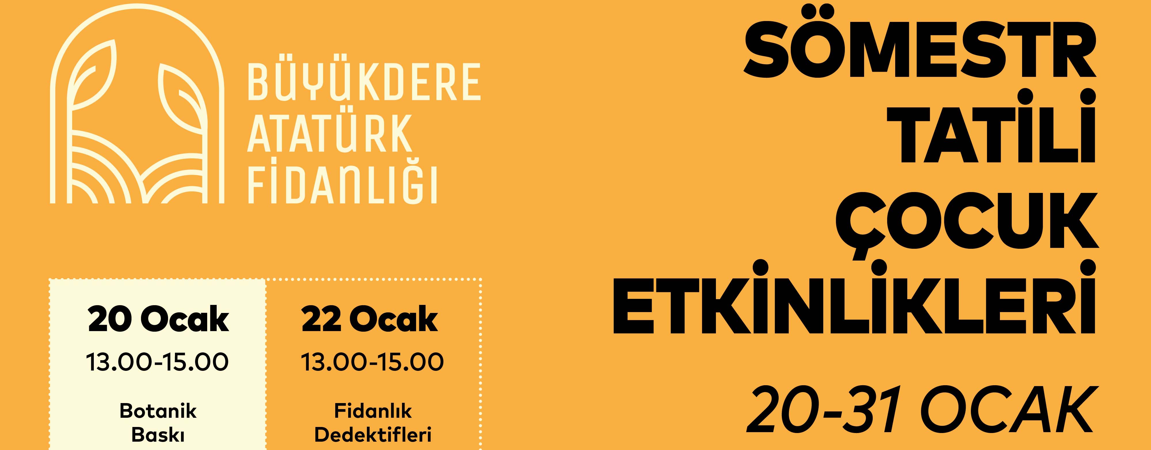 Yeşil İstanbul Etkinlikleri Bu Sömestr Tatilinde De Sizlerle